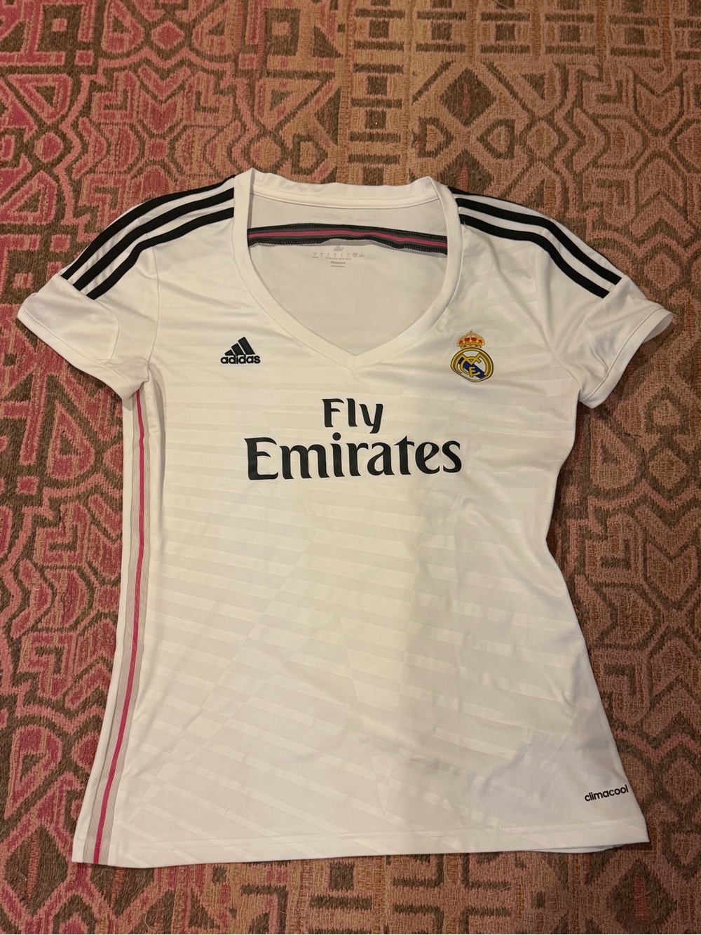 Adidas Real Madrid 2014/15 Women’s Home Jersey White Pink